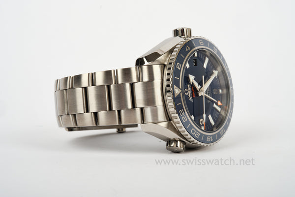 Omega Seamaster Planet Ocean TITANIUM GMT 600 Co-Axial Complete Set 2022