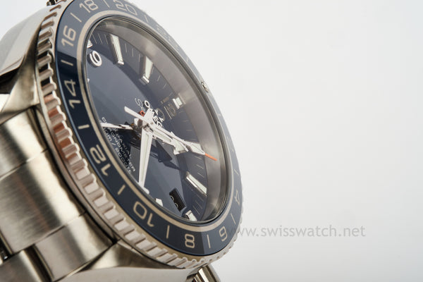 Omega Seamaster Planet Ocean TITANIUM GMT 600 Co-Axial Complete Set 2022