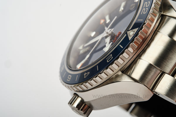 Omega Seamaster Planet Ocean TITANIUM GMT 600 Co-Axial Complete Set 2022