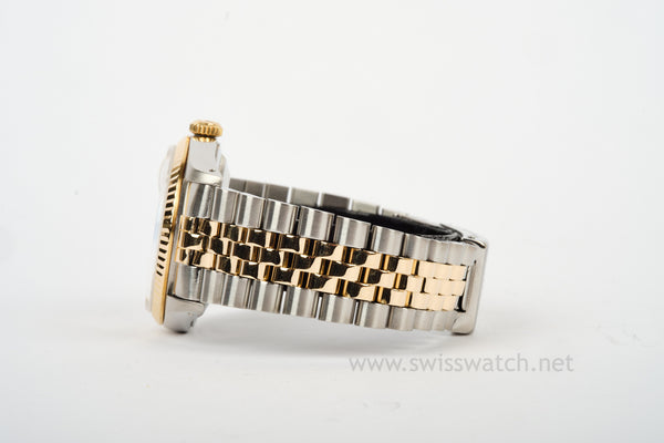 ROLEX 16233 Datejust 36mm NEW STYLE DIAL 18K/SS 1991 WATCH ONLY