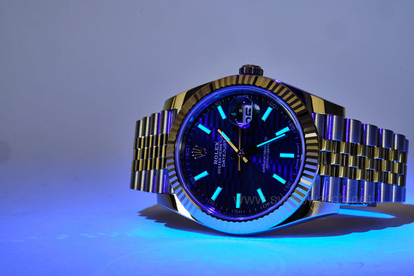 ROLEX Datejust 41 BLUE MOTIF Dial 126334 COMPLETE SET MAY 2023