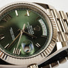 ROLEX Day-Date 40 "President" Grey Gold 18K REF: 228239 Olive Dial Never Polished