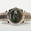 ROLEX Day-Date 40 "President" Grey Gold 18K REF: 228239 Olive Dial Never Polished
