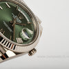 ROLEX Day-Date 40 "President" Grey Gold 18K REF: 228239 Olive Dial Never Polished