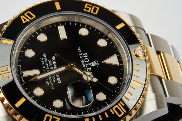 ROLEX 116613LN Submariner Date 18K/SS UNPOLISHED COMPLETE SET 06-2018