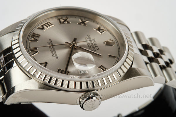 ROLEX 16220 Datejust 36mm UNWORN COMPLETE SET DEC 2005