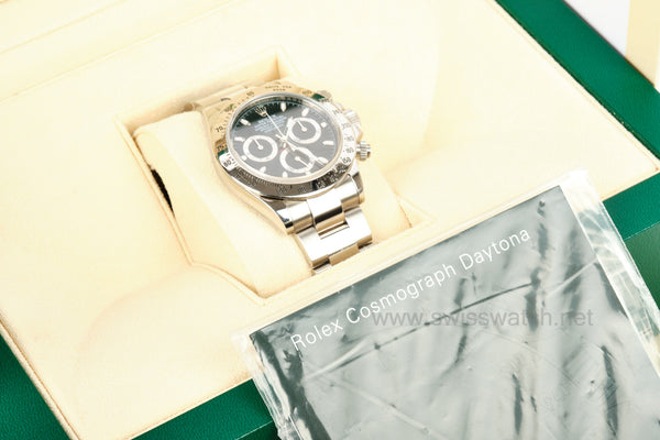Rolex Daytona ZENITH EL PRIMERO 116520 BLACK DIAL 2009 V SERIAL