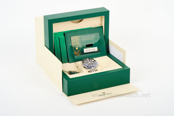 ROLEX GMT MASTER II BATGIRL Jubilee 126710BLNR COMPLETE SET 06-2023