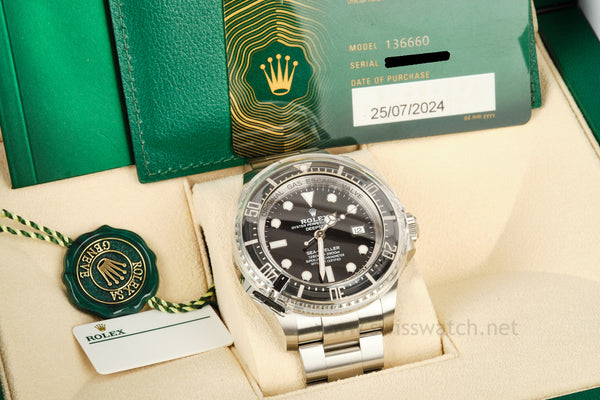 ROLEX DEEPSEA Sea-Dweller 136660 COMPLETE SET JULY 2024