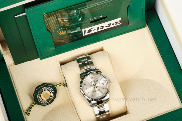 ROLEX DATEJUST 31mm 278274 COMPLETE SET 12 / 2023