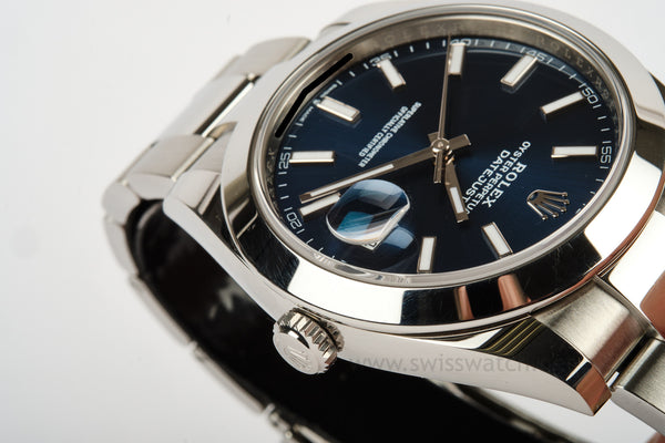 ROLEX Datejust 41 Blue Dial 126300 COMPLETE SET OCTOBER 2023