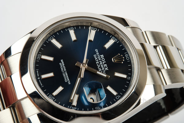 ROLEX Datejust 41 Blue Dial 126300 COMPLETE SET OCTOBER 2023