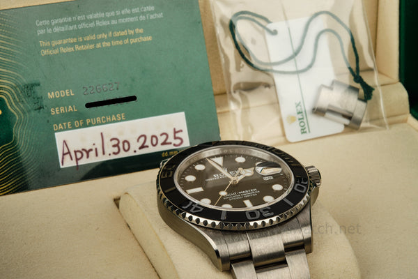 ROLEX 226627 YACHT-MASTER 42 RLX TITANIUM CARD DATED APRIL 2025