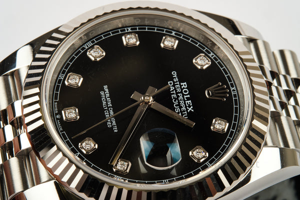 ROLEX Datejust 41 Diamond Dial 126334 UNWORN Complete Set 12-2025