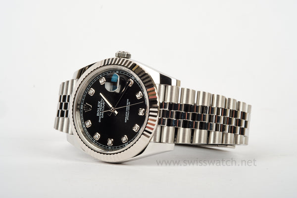 ROLEX Datejust 41 Diamond Dial 126334 UNWORN Complete Set 12-2025