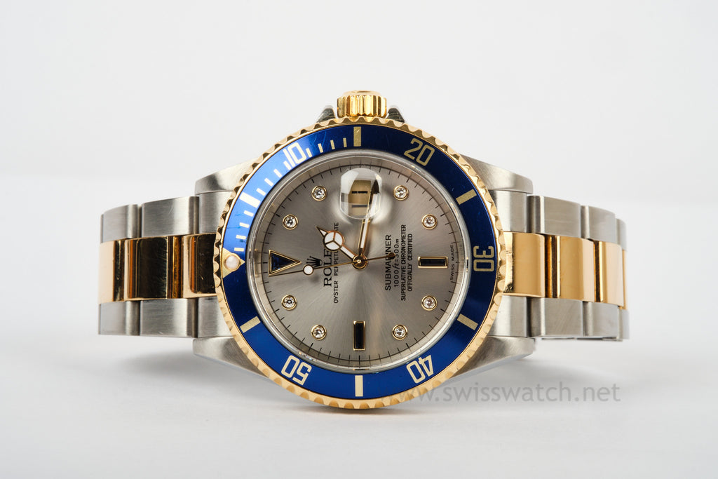 Rolex Submariner Serti Dial Rolex Submariner Steel And Gold (two