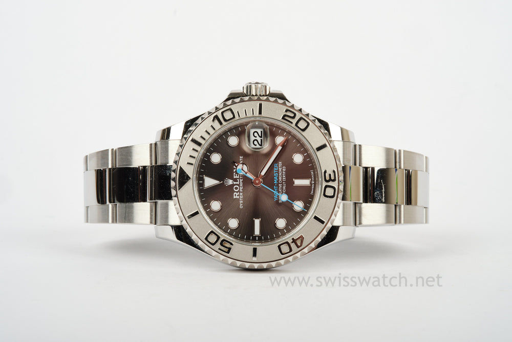 ROLEX YACHT-MASTER 268622 Platinum / Stainless COMPLETE SET SEPT 2021