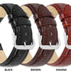 Debeer Crocodile Grain Chrono Short Replacement Watch Band