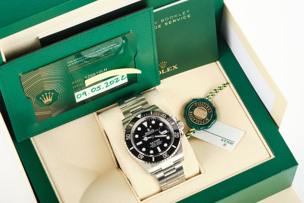 ROLEX Submariner Date 126610LN COMPLETE NEVER WORN