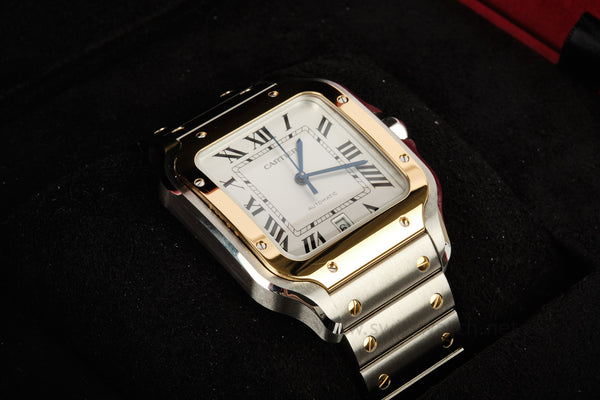 Santos De Cartier W2SA0009 Large Dial COMPLETE SET 06/2024