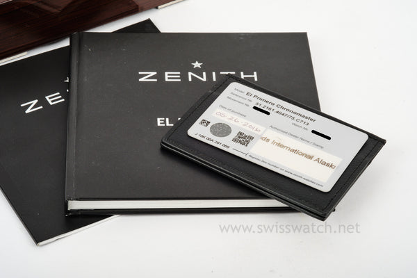 ZENITH El PRIMERO Chronomaster 51.2161.4047 Complete Set 2016