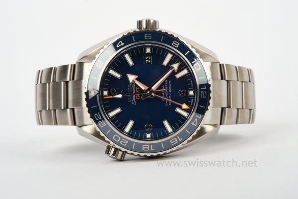 Omega Seamaster Planet Ocean TITANIUM GMT 600 Co-Axial Complete Set 2022