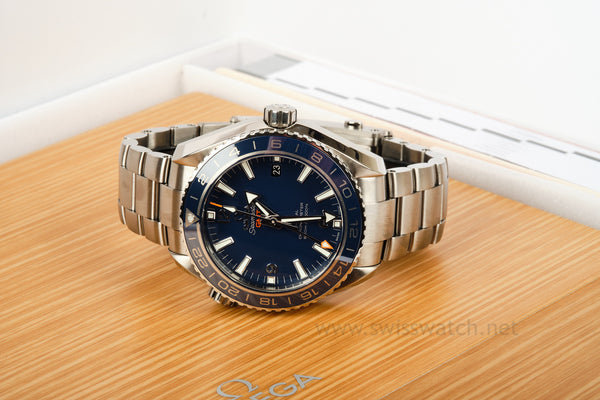 Omega Seamaster Planet Ocean TITANIUM GMT 600 Co-Axial Complete Set 2022