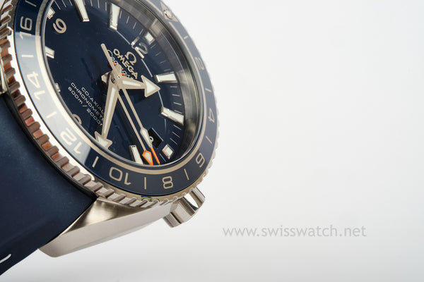 Omega Seamaster Planet Ocean TITANIUM GMT 600 Co-Axial Complete Set FEB 2024
