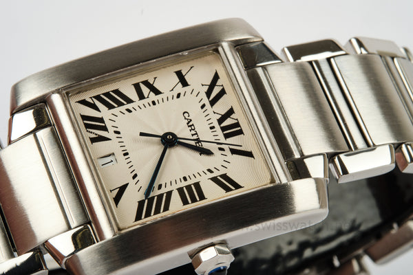 Cartier Tank Française 2302 COMPLETE SET APRIL 2006