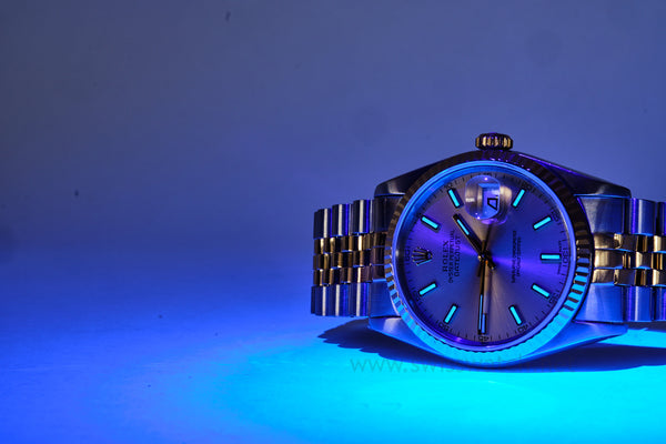 ROLEX 16233 Datejust 36mm NEW STYLE DIAL 18K/SS 1991 WATCH ONLY