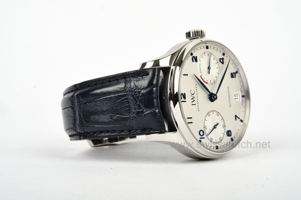 IWC Portuguese Automatic IW500715 FACTORY WARRANTY TO COMPLETE SET MAY 2029 SILVER DIAL