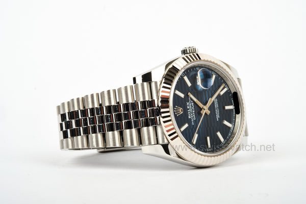 ROLEX Datejust 41 BLUE MOTIF Dial 126334 COMPLETE SET MAY 2023