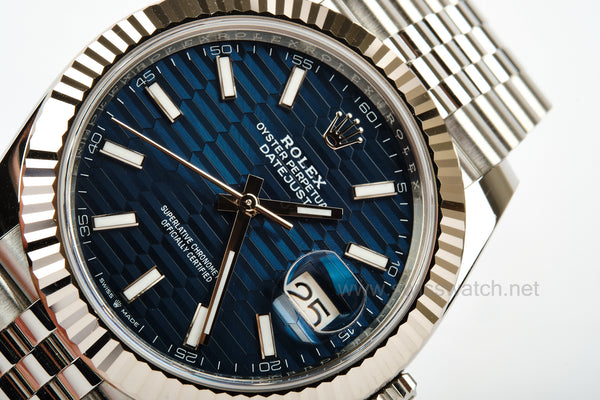ROLEX Datejust 41 BLUE MOTIF Dial 126334 COMPLETE SET MAY 2023