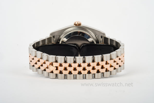 Rolex Datejust 36 116231 EVEROSE - HIDDEN CLASP - PINK DIAL + BOX / WARRANTY PAPER JAN 2006