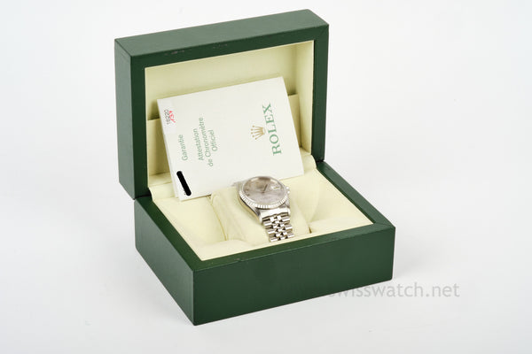 ROLEX 16220 Datejust 36mm UNWORN COMPLETE SET DEC 2005