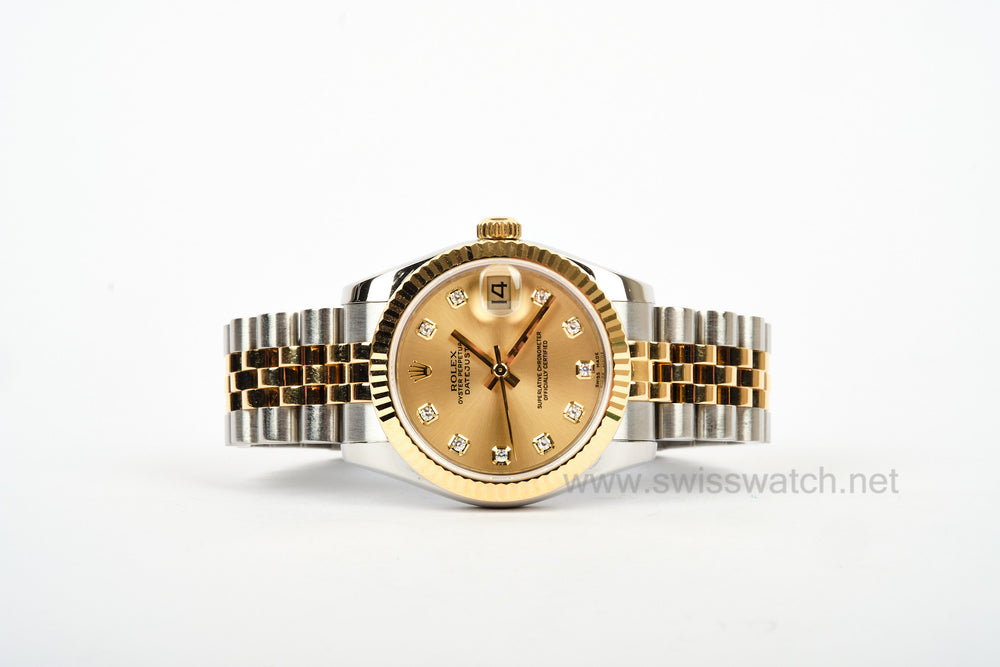 Rolex Lady-Datejust 31mm 178273 FACTORY DIAMOND DIAL COMPLETE SET SEPT 2008