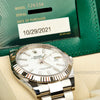 126334 WHITE DIAL OYSTER - COMPLETE SET OCTOBER 2021