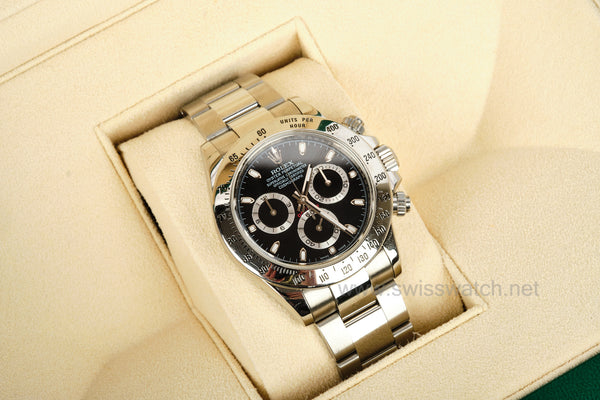 Rolex Daytona ZENITH EL PRIMERO 116520 BLACK DIAL 2009 V SERIAL