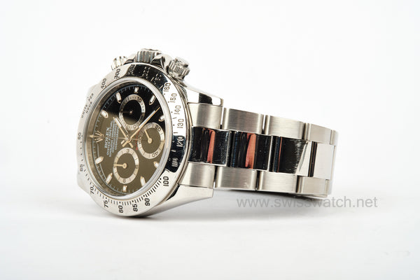 Rolex Daytona ZENITH EL PRIMERO 116520 BLACK DIAL 2009 V SERIAL