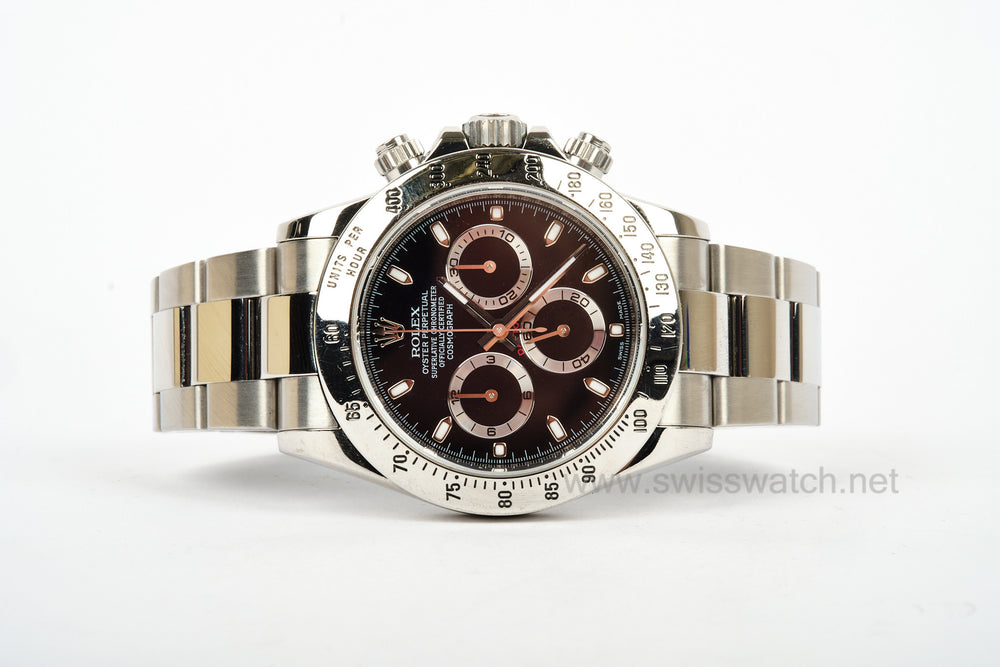 Rolex Daytona ZENITH EL PRIMERO 116520 BLACK DIAL 2009 V SERIAL