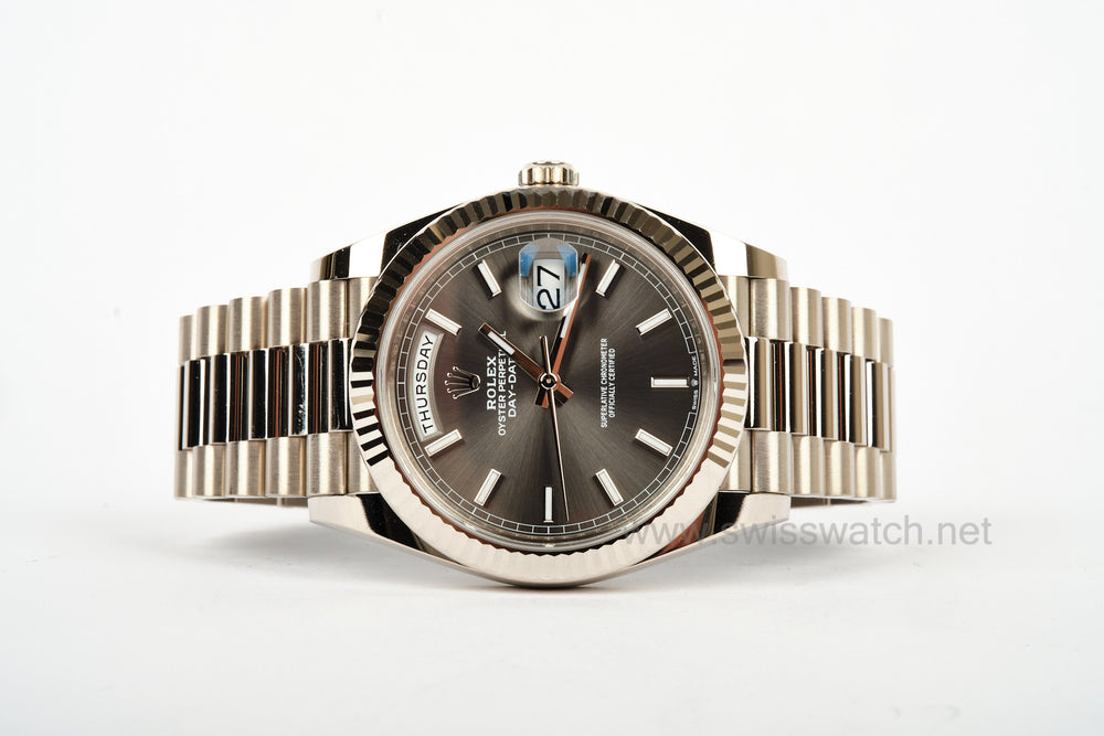 ROLEX Day-Date 40 "President" Grey Gold 18K REF: 228239 SLATE Dial JAN 2025