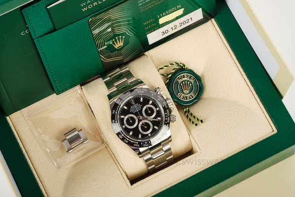 ROLEX DAYTONA 116500LN - Black Dial COMPLETE SET DECEMBER 2021