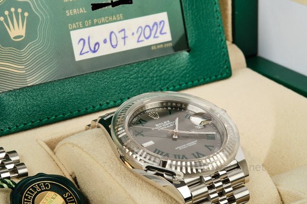 ROLEX Datejust 41 Wimbledon 126334 Complete Set JULY 2022