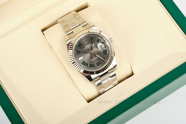 Rolex Datejust 41 WIMBLEDON 126334 Complete Set JAN 2025 UNWORN