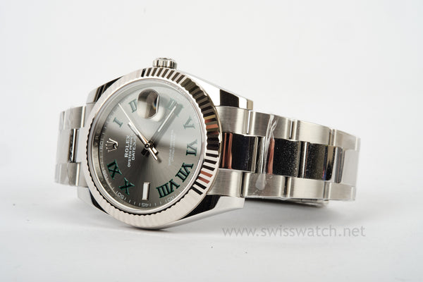 Rolex Datejust 41 WIMBLEDON 126334 Complete Set JAN 2025 UNWORN