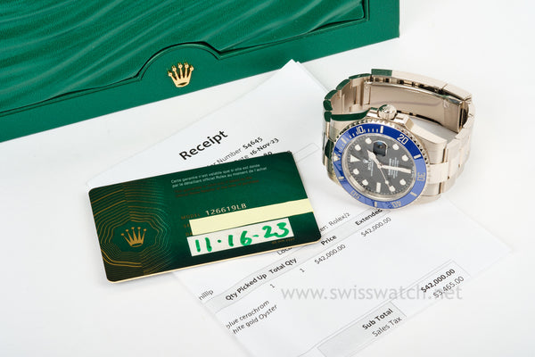 ROLEX Submariner 126619LB 18K 