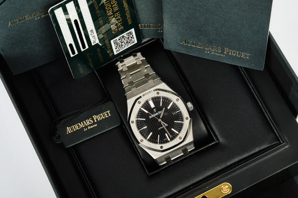Audemars Piguet 15400ST ROYAL OAK COMPLETE SET May 2018