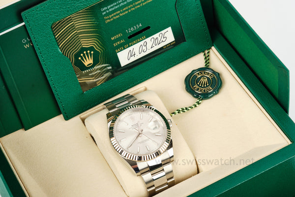 126334 SILVER DIAL OYSTER - EXCELLENT COMPLETE SET SEPT 2025