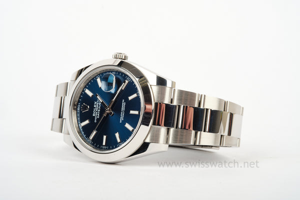 ROLEX Datejust 41 Blue Dial 126300 COMPLETE SET OCTOBER 2023