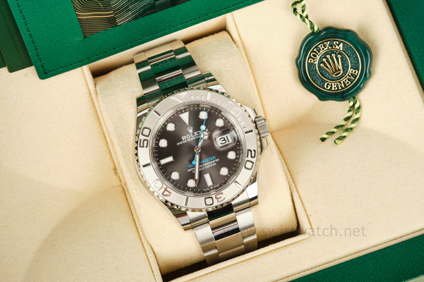 ROLEX YACHT-MASTER 126622 UNPOLISHED Platinum / Stainless COMPLETE SET JUNE 2022
